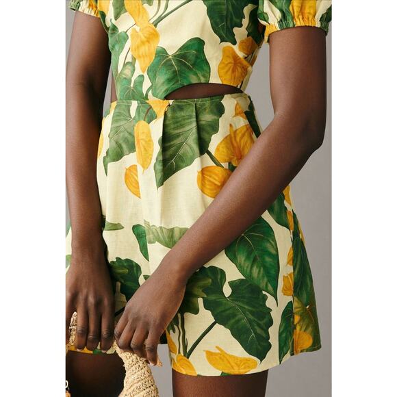 FARM Rio Green and Yellow Floral Jumpsuit - Picture 3 of 13